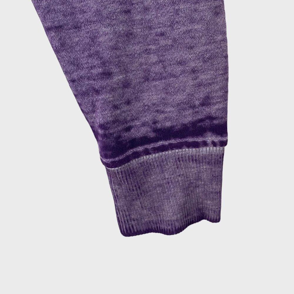 NBA Los Angeles Lakers Burnout Crewneck Sweatshirt Womens Medium Purple Pullover - Picture 7 of 12
